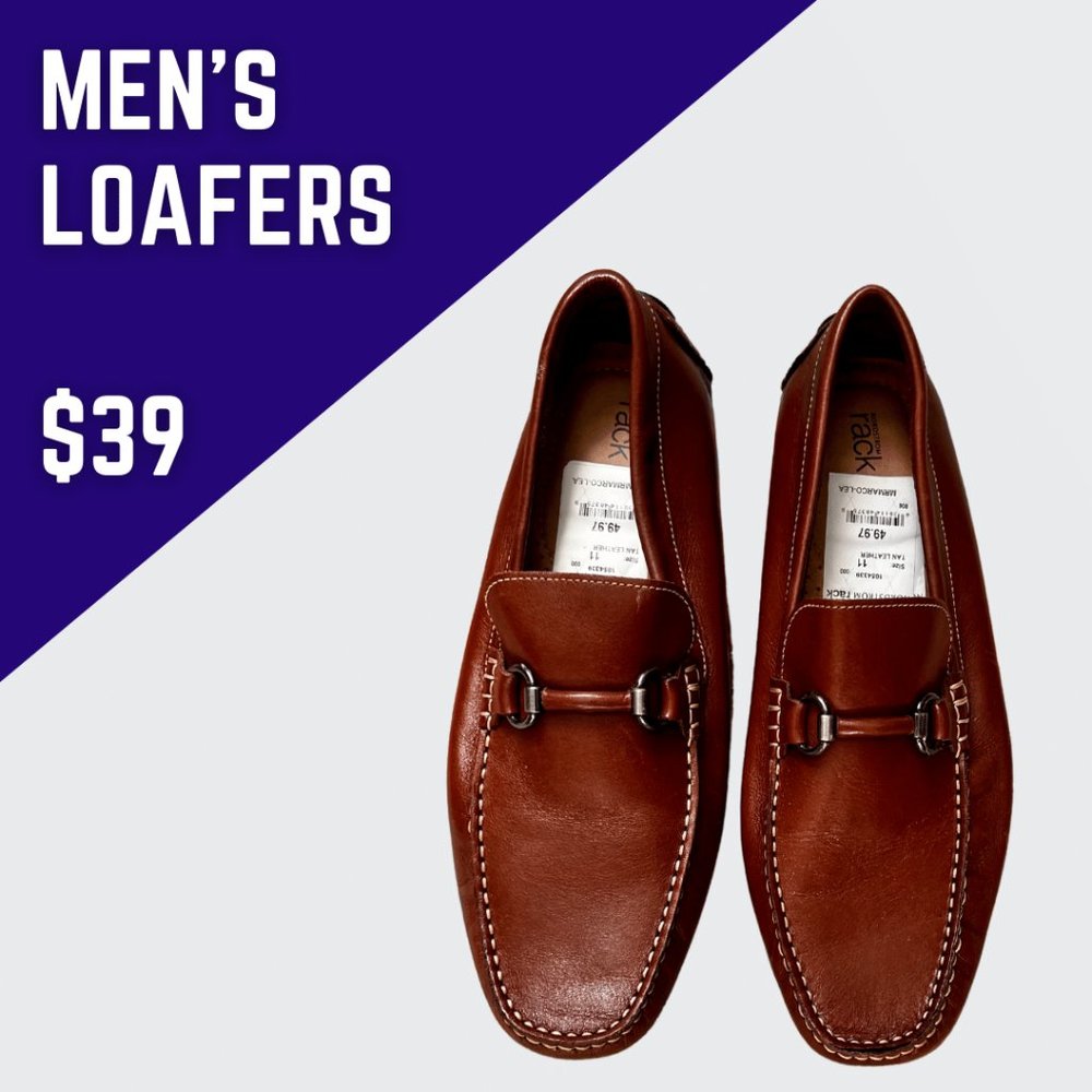 Men's Leather Driving Moccasins - COGNAC | Nordstrom